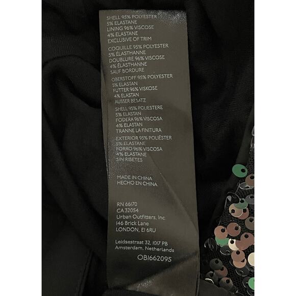 Maeve Anthropologie Colette Cropped Wide-Leg Sequin Pants Silver Size 32 Party - Picture 10 of 11